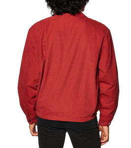 Veste à blocs de couleur rouge teinte, haute qualité, poches personnalisées, veste de coach à fermeture éclair intégrale pour homme, veste personnalisée pour homme - Product Image 2