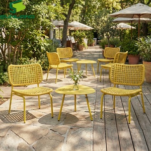 Chaise longue d'extérieur en corde tressée, modèle <span class=keywords><strong>Luna</strong></span>, structure en aluminium léger, design K/D, idéale pour balcon, jardin, mobilier contractuel - Product Image 1