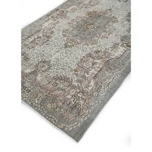 Vintage 9x12 Wool <b>Rug</b> Grey & <b>Black</b> Hand Knotted Medallion Rectangle Puzzle Abstract Patterns for Home Entryway Hallway-Pae-2820 - Product Image 2