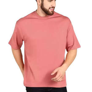Camiseta extragrande vintage personalizada para hombre para primavera y verano, 100% de algodón, corte holgado, estilo informal, diseño en blanco, stock - Product Image 2