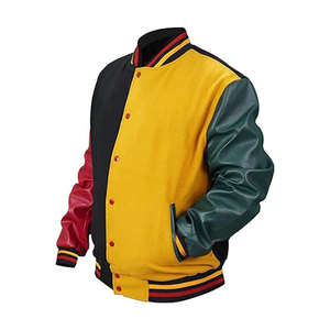 Venta al por mayor de alta calidad College Letterman chaqueta de béisbol bordado diseñador Streetwear equipo de béisbol chaqueta 2024 estilo - Product Image 1