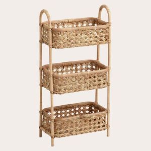 Grand seau de table à 2 plateaux carrés pour panier de serveur de nourriture Seau sur support en métal d'occasion de haute qualité pour hôtel - Product Image 3