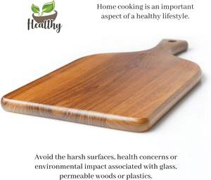 Bloc à découper en bois d'acacia XWOOD Premium pour la cuisine, avec un savoir-faire supérieur et un design minimaliste - Product Image 4
