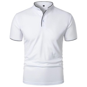 2025 Summer Men's Short Sleeve <b>Tshirts</b> New Solid Color Casual Wear Embroidered Logo Dark Print Silk Fabric 100% Cotton OEM - Product Image 4
