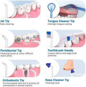 H2ofloss Flosser de <span class=keywords><strong>agua</strong></span> Dental eléctrico inalámbrico viaje Mini <span class=keywords><strong>chorro</strong></span> de <span class=keywords><strong>agua</strong></span> irrigador Oral portátil Limpieza de <span class=keywords><strong>dientes</strong></span> - Product Image 6