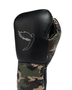 Nuevo Modelo de Guantes de Boxeo con Cordones y Estampado de Camuflaje, Guantes de Boxeo Profesionales de Piel para Entrenamiento y Sparring CP-BG-61 - Product Image 4