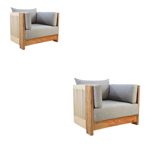 โซฟาไม้แข็งหนึ่งที่นั่งสำหรับบ้านและโรงแรมทำจากอินโดนีเซียง่ายและทันสมัย - Product Image 3