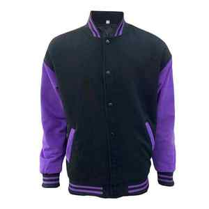 Haute qualité hommes Vintage Varsity veste Stand hiver automne Baseball Letterman Logo personnalisé Chenille broderie laine cuir - Product Image 1