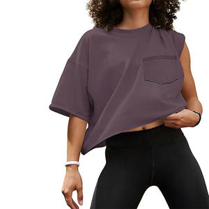 2025 camisetas de mujer camisa con patrón Camiseta holgada para dama 100% algodón - Product Image 1