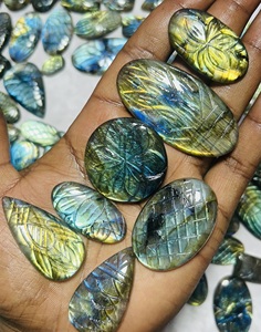 Lote de piedras preciosas talladas de labradorita Natural hermosa, fabricación de joyas, mezcla curativa, cristal crudo pulido, decoración personalizada para el hogar - Product Image 3