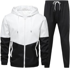 Conjunto Deportivo Informal de Invierno con Capucha, Pantalones Deportivos Acampanados, Conjuntos de Sudadera con Capucha, Color Sólido, 100% Algodón, Transpirable, Cortavientos - Product Image 3