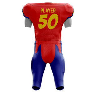 Ensembles d'uniformes de football américain pour hommes à manches courtes, respirants, à séchage rapide, de qualité supérieure, design personnalisé, 100 % polyester, toutes saisons - Product Image 2