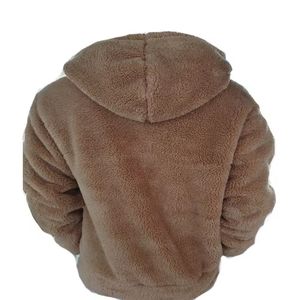 Sudadera con capucha de lana de invierno más vendida Patrón de impresión Suministro OEM Bolsillo de sudadera de tela pesada - Product Image 4