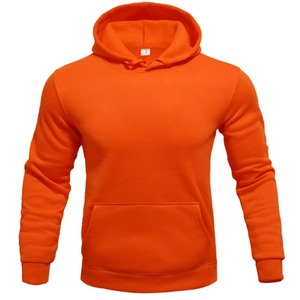 Sudadera con capucha transpirable de talla grande de alta calidad, ropa de calle sólida de algodón y poliéster para hombres, logotipo personalizado, esencial de invierno - Product Image 6