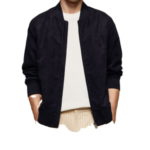 Veste en daim pour homme, produit et emballage personnalisés, article tendance, article frais, veste en cuir de daim pour homme, best-seller - Product Image 1