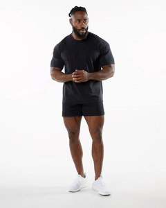 T-shirts de course athlétiques pour hommes à logo personnalisé, respirants et à séchage rapide, en tissu Spandex/Nylon, imprimés par sérigraphie, col ras du cou, manches courtes - Product Image 6