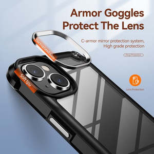 เคส iPhone 15 6.1 รุ่น Heavy Duty Clear Back Shield (บรรจุภัณฑ์ขายปลีก) สีฟ้า - Product Image 2