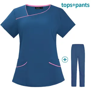 Uniformes hospitaliers pour femmes Vêtements de gommage confortables Ensembles de gommage élégants pour une utilisation à l'hôpital - Product Image 4