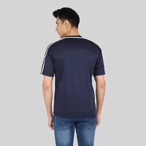 T-shirt de sport pour homme 100% coton noir à manches courtes respirant en tissu jersey 180g, disponible en variantes compressées 200g - Product Image 3