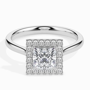 VVS Moissanite Diamond <b>Ring</b> Fine Jewelry 14K Rose Gold Princess Cut Diamond <b>Ring</b> High Quality <b>925</b> <b>Silver</b> <b>Ring</b> For Unisex - Product Image 2
