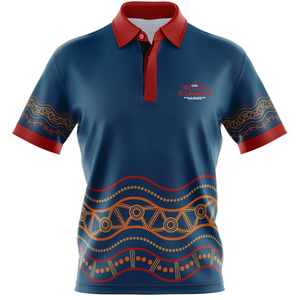Polo de golf para hombre, Polo de cuello alto personalizado de poliéster de alta calidad bordado en blanco - Product Image 5