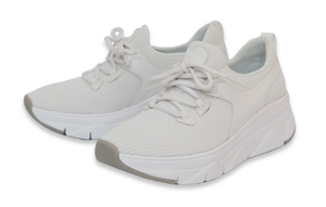Zapatillas Deportivas Blancas con Cordones para Mujer, Ligeras, Duraderas, de Diseño Moderno, Antideslizantes, Transpirables, Ideales para Viajes - Product Image 3