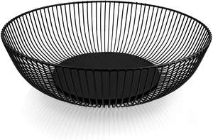 Panier de fruits et légumes de cuisine en fil métallique décoratif noir panier de fruits décor de maison et de cuisine panier de rangement des aliments - Product Image 5