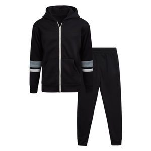 100% algodón personalizable peso pesado Unisex chándal conjuntos de invierno de alta calidad transpirable ecológico lavado técnica sólida - Product Image 1