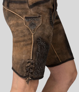 Bavarian Classic 2025 Custom Logo <b>Men's</b> German Lederhosen Quick Dry & Breathable <b>Long</b> Oktoberefest Attire with Pockets - Product Image 3