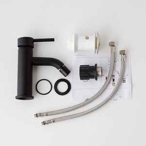 FIEMME Stainless Steel Matt Black Bidet <b>Mixer</b> <b>Tap</b> with Easy Cleaning Minimalist Design for <b>Bath</b> & Toilet Supplies - Product Image 2