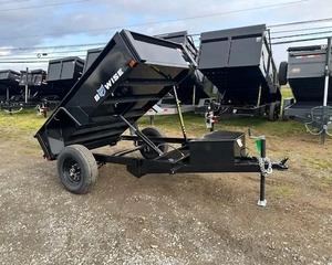 Remorque à benne hydraulique de 8 tonnes à vente chaude avec composants de base à engrenages, conception flexible, basculement sur 4 roues pour utilisation agricole, tracteur attaché - Product Image 4