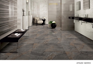 Azulejos de porcelana de cuerpo completo con textura de mármol brillante de 600x600mm/600x1200mm, azulejos de mármol para interiores y exteriores para uso en paredes de suelo - Product Image 4