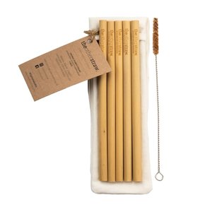 Eco2go Vietnam fabriqué en gros pailles de bambou biodégradables jetables avec logo gravé au laser prix bon marché - Product Image 6