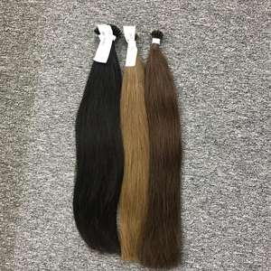 Vente chaude VQ Company 12A Top Grade Vietnamien Remy Droite Réel Humain Cuticule Aligné Extensions De Cheveux Nano Anneau Cheveux Meilleur - Product Image 4