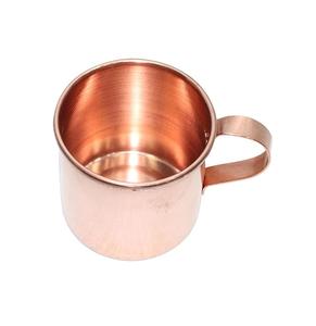 Taza de mula de cobre de aspecto antiguo con base ancha y silueta tradicional, ideal para bares caseros, restaurantes o regalos de mixología - Product Image 3