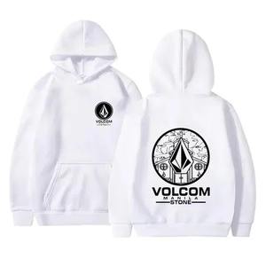 Sudadera con Capucha de Forro Polar de Doble Cara para Hombre, Transpirable, Ecológica, Antiarrugas, Estilo Deportivo Urbano para Otoño/Invierno, Diseño Liso - Product Image 1