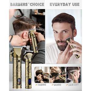 Tondeuses à cheveux sans fil professionnelles pour hommes, kit de coupe de cheveux avec source d'alimentation USB, ensemble de tondeuses à barbe pour hommes - Product Image 1