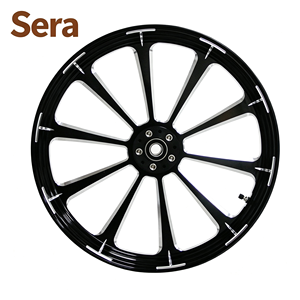 Nouvelles roues à rayons chromées Sera <span class=keywords><strong>de</strong></span> 16 à 26 pouces pour motos Davidson Softail Night <span class=keywords><strong>Train</strong></span> Springer Blackline Fat Boy, garantie 1 an - Product Image 3