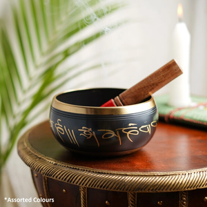 Juego de cuencos tibetanos de estilo atractivo, cuenco curativo con sonido hecho a mano, cuenco grande de meditación de Metal de latón del Himalaya martillado - Product Image 2