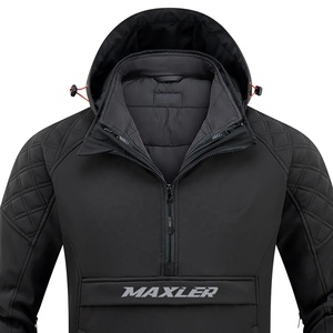 Veste Softshell pour moto, imperméable, respirante, équipement de protection pour les motards livreurs, couleur et logo personnalisables - Product Image 5