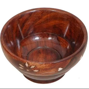 Cuencos de madera tallados a mano de Estilo Vintage minimalista, decoración única ecológica para el hogar y regalos hechos a mano de mayorista de artesanías HF - Product Image 1