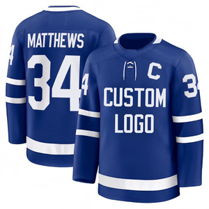 Jersey de Hockey sobre Hielo Sublimado Personalizado de Alta Calidad, Servicio OEM, Transpirable, de Secado Rápido, 100% Poliéster, Nombre del Equipo Personalizado, Unisex - Product Image 3