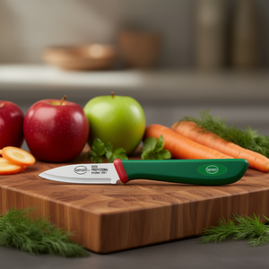 PREMANA PROFESSIONAL Kitchen Knife with 6cm Stainless Steel Blade Green and Chrome 3306 Professional <b>Fruit</b> & <b>Vegetable</b> <b>Tool</b> - Product Image 3