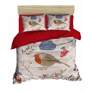 Parure de lit double 100 % coton Ranforce, imprimé numérique festif de Noël, literie classique pour les fêtes, pour usage domestique - Product Image 3