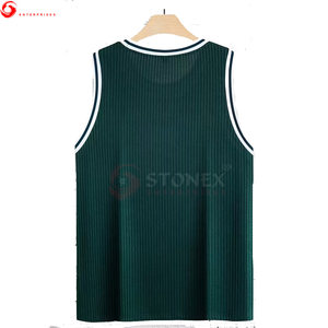 Camiseta sin mangas de poliéster/algodón de talla grande sin mangas para hombre de alta calidad transpirable gimnasio entrenamiento Fitness Streetwear - Product Image 2