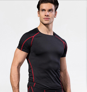 Camisetas de Compresión para Hombre, 100% Algodón, Secado Rápido, Corte Regular, Ropa Deportiva Cómoda para Entrenamiento, Ropa de Gimnasio, Pedido al por Mayor - Product Image 2
