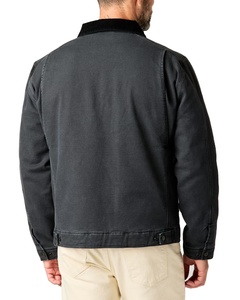 Chaqueta Bomber de Lona de Algodón de Alta Calidad con Cuello de Pana, Chaqueta de Trabajo Vintage para Hombre, Venta al por Mayor - Product Image 5