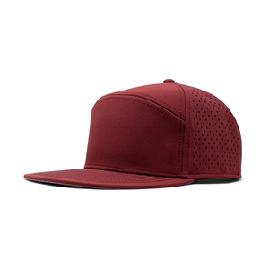 Gorra de béisbol deportiva personalizada de 7 paneles, gorra de golf deportiva perforada con agujeros cortados a láser impermeable de ala plana al por mayor, gorra deportiva para las cuatro estaciones - Product Image 5