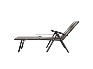 Modern Metal Foldable Sun Loungers for <b>Outdoor</b> Use in Villa Courtyard Park & Hotel Settings-Indonesia - Product Image 2