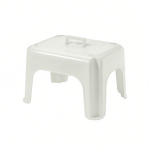 Tontarelli Stackable <b>Bathroom</b> <b>Stool</b> with Handle 39x24x30cm DUMBO <b>STOOL</b> White 8101194112 - Product Image 2